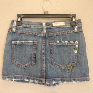 ''JOY Jeans, ''  small blue jeans skirt,
